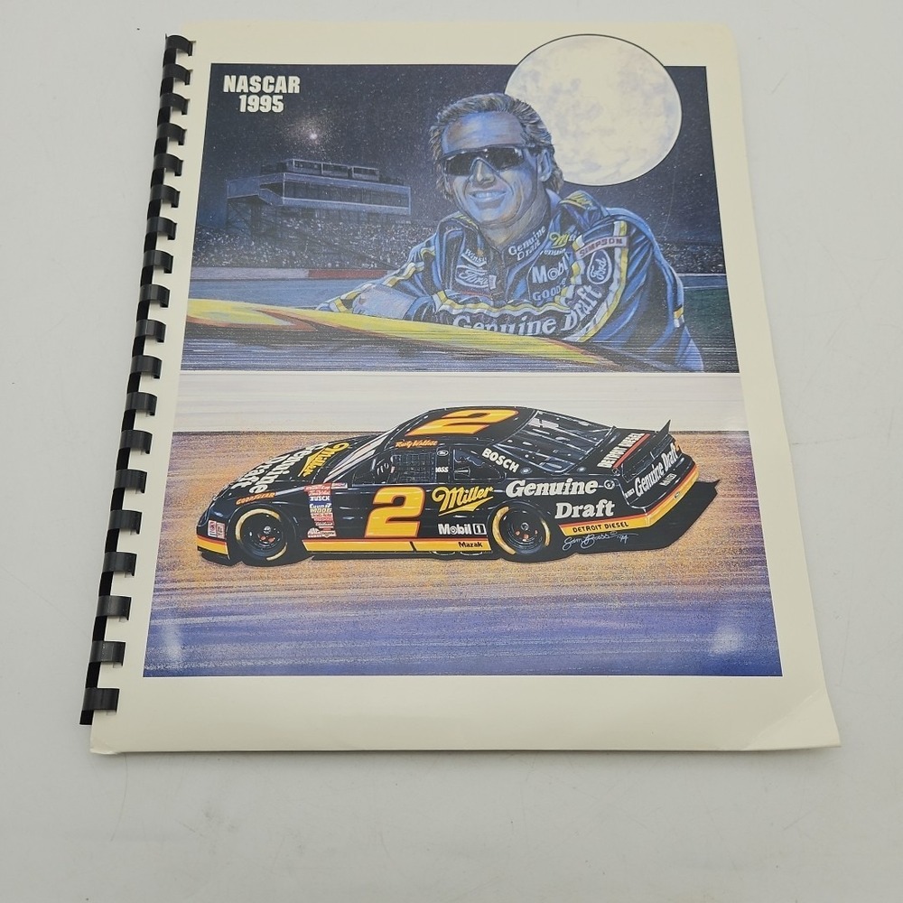 Vintage Nascar 1995 Rusty Wallace Media Guide Press Kit Miller Team Penske